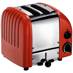 Dualit Made to Order Classic 2-Slice Toaster Stainless Steel/Salmon Pink Gloss